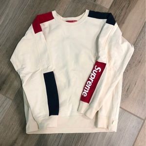NWOT Supreme racer crewneck sweatshirt